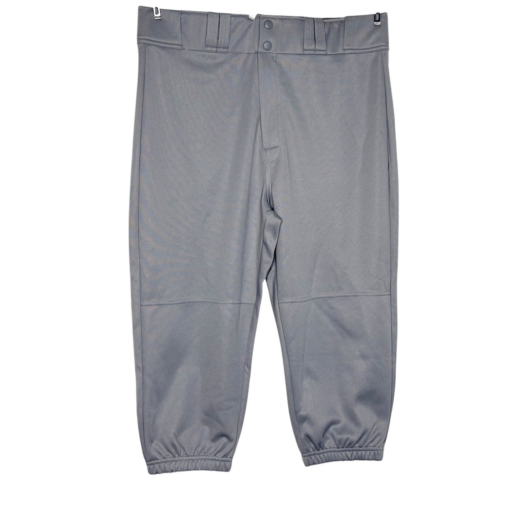 Easton Baseball Pants‎ Large Gray A167160 Knicker Style Elastic Hem Mens 2 pairs